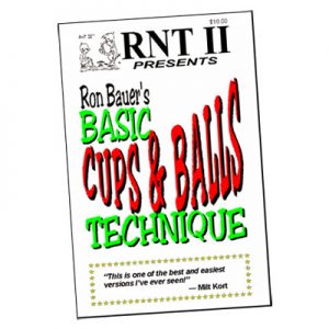 Basic Cups & Balls Technique book - Ron Bauer