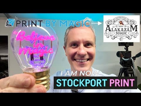 Alakazam Takes Over PrintByMagic! | Introducing Stockport Print magic review