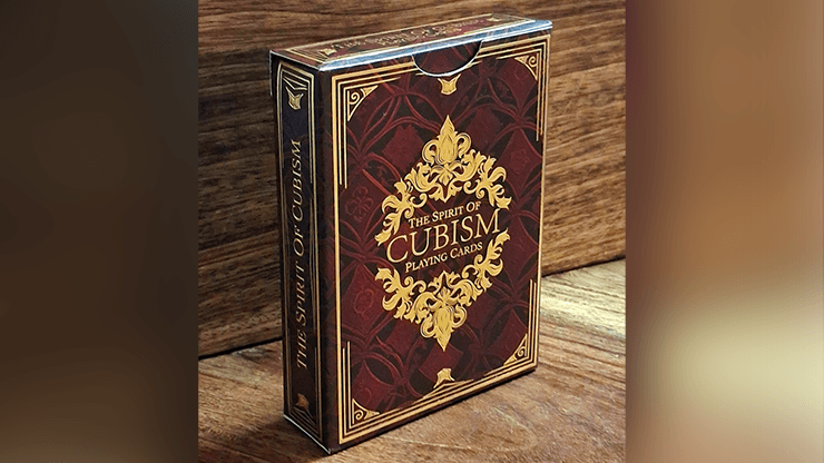The Spirit of Cubism (Dark Red) Playing Cards magic trick