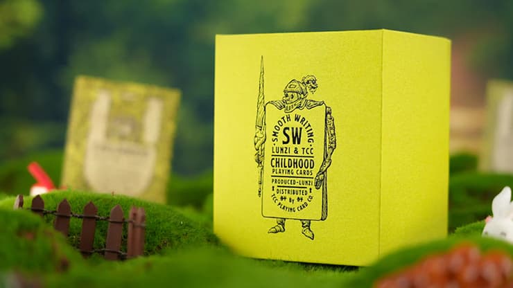 Childhood Playing Cards (Half Brick Standard + Gilded ) by TCC & Lunzi - magic trick