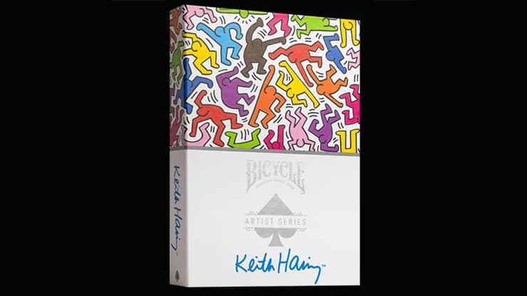 Bicycle Keith Haring (Box Set Red and Blue) Playing Cars by US Playing Cards - magic trick
