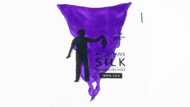 PRO SILK DIAMOND CUT PURPLE 6" by Murphy's Magic - magic trick