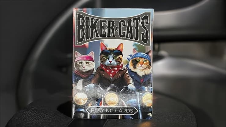Biker Cats Playing Cards by Collectable Playing Cards - magic trick