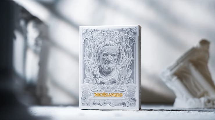 Alabaster Michelangelo Luxury Playing Cards by TCC Fashion - magic trick