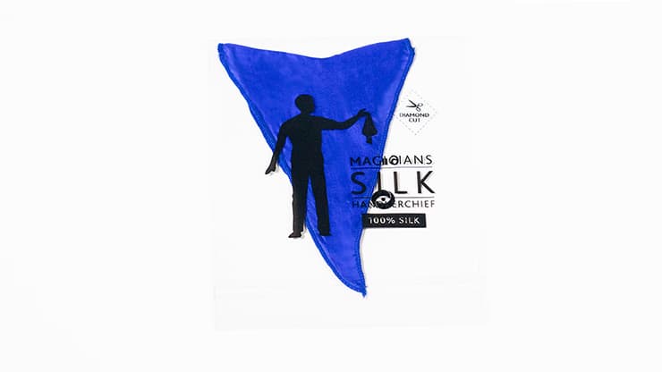 PRO SILK DIAMOND CUT BLUE 6" by Murphy's Magic - magic trick
