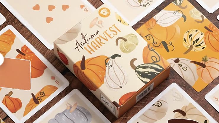 Autumn Harvest Playing Cards by Puckator UK - magic trick