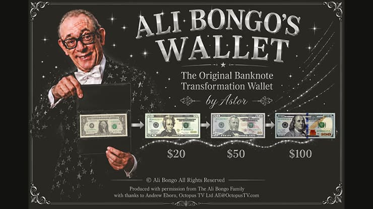 Ali Bongo's Wallet (Black) by Astor - magic trick