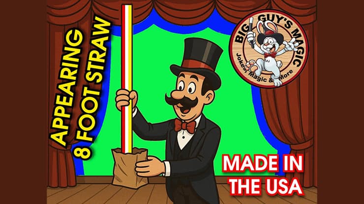 Appearing Straw - 8 Foot By Big Guys Magic - magic trick