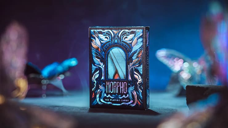 Morpho V2 (Sapphire / Blue) Playing Cards by TCC Fashion - magic trick