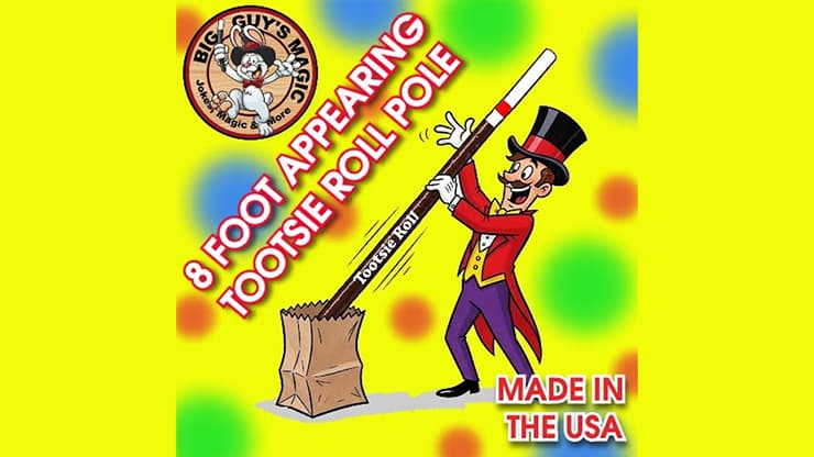 Appearing 8 Foot Tootsie Roll Pole by Big Guys Magic - magic trick