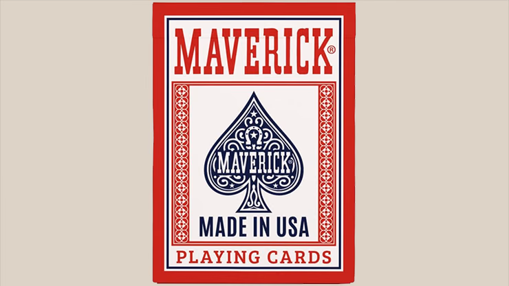 Maverick Made in the USA (Red) Playing Cards - magic trick