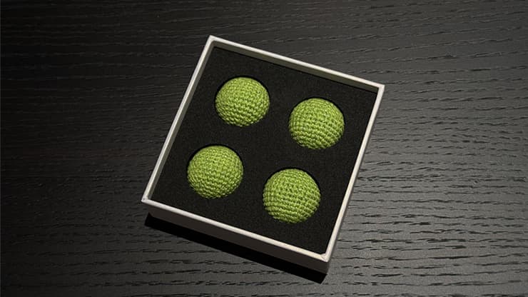 Shining Crochet Balls (Grass Green) by JT Magic - magic trick