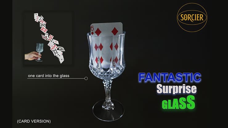 Fantastic Surprise Glass (Card Version) by Sorcier Magic - magic trick