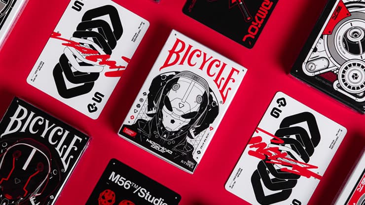 Bicycle Machine56 R-TYPE/3 White Playing Cards by RunIt Decks - magic trick