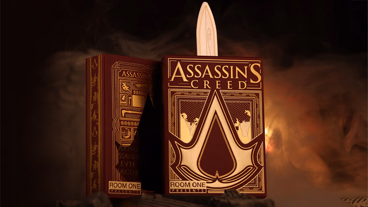 Assassin's Creed Legacy Version 2 Garnet (Hidden Blade Black) Playing Cards - magic trick