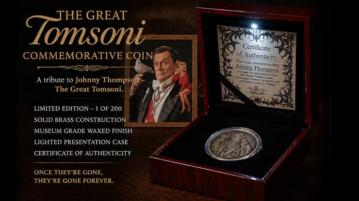 The Great Tomsoni Commemorative Coin - magic trick