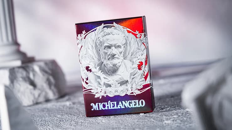 Alabaster Michelangelo HOLO Playing Cards by TCC Fashion - magic trick