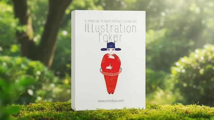 Illustration Poker Playing Cards - magic trick