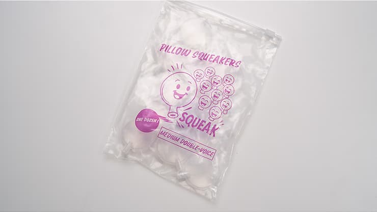 Pillow Squeaker Double Voice (12pk Medium) by Murphys Magic - magic trick