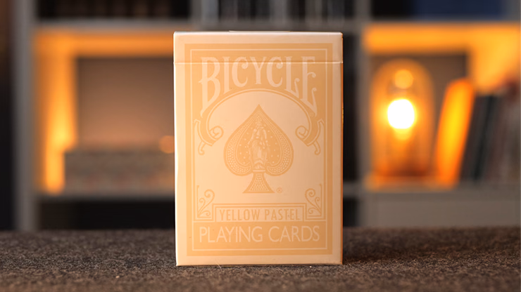 Bicycle Pastel Yellow Playing Cards - magic trick
