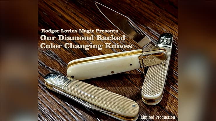 Diamond Back Knife Set by Rodger Lovins - magic trick