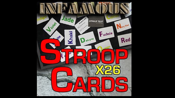 Stroop Cards Refill for Infamous by MagicWorld x26 - magic trick