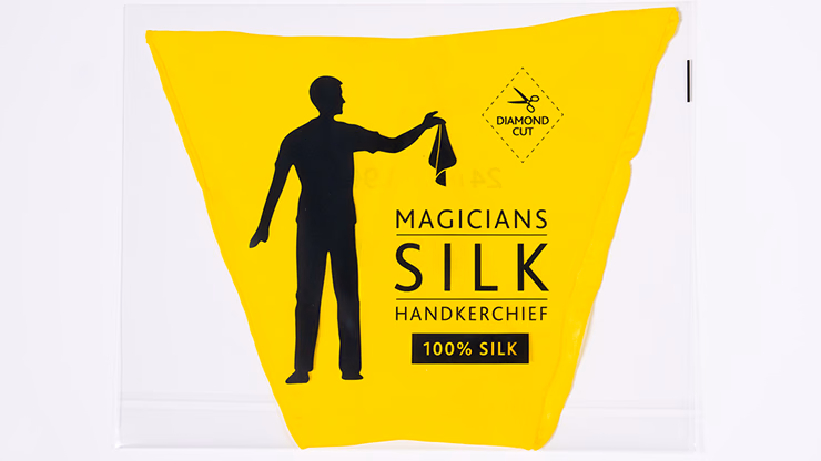 PRO SILK DIAMOND CUT YELLOW 36" by Murphy's Magic - magic trick