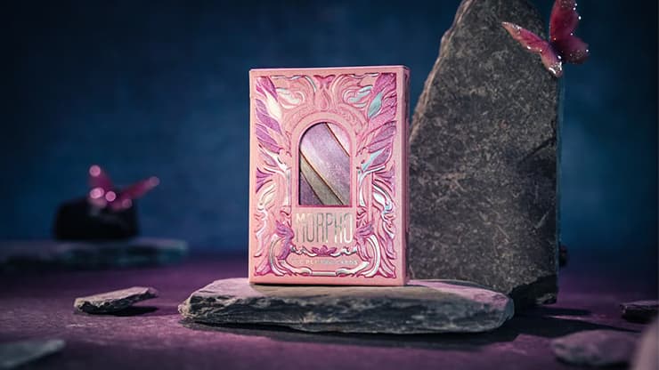 Morpho V2 (Pearl / Pink) Playing Cards by TCC Fashion - magic trick