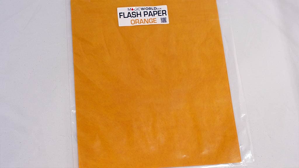 Flash Paper Orange by MagicWorld - magic trick