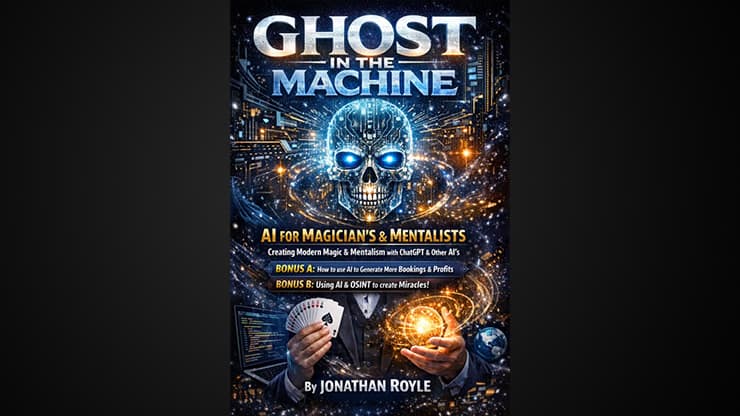 Ghost in the Machine AI for Magicians and MentalistsCreating Modern Magic & Mentalism with ChatGPT & Other AI's by Jonathan Royle eBook DOWNLOAD - magic trick