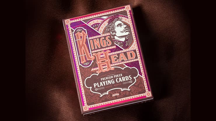 Kings Head (Purple and Rose) Playing Cards by Joker and the Thief - magic trick