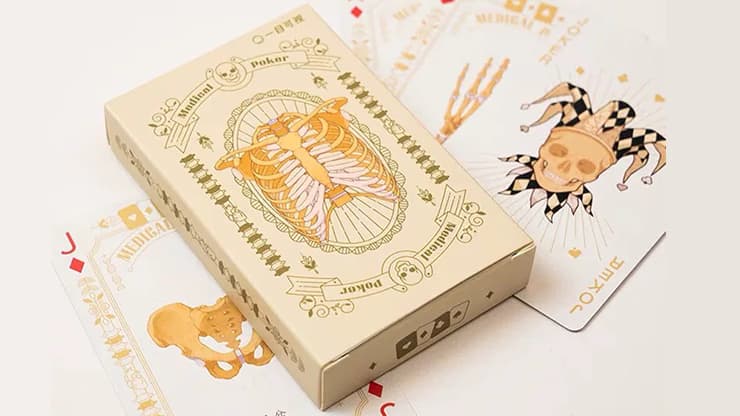 Medical Poker (White) Playing Cards - magic trick