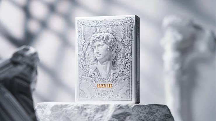 Alabaster David Luxury Playing Cards by TCC Fashion - magic trick