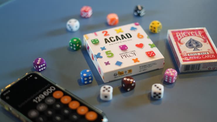ACAAD - Any Card at Any Dice by Mathieu Cima (Red) - magic trick