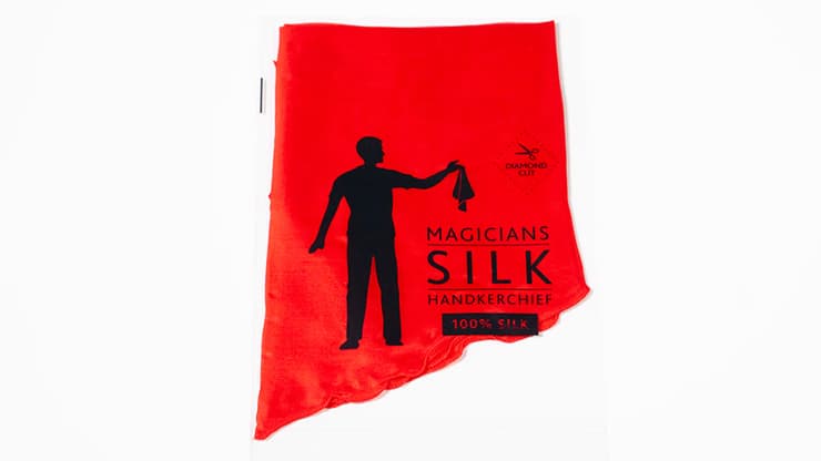 PRO SILK DIAMOND CUT RED 18" by Murphy's Magic - magic trick