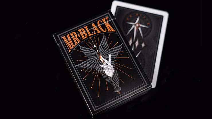 Mr. Black V1 (Black) Playing Cards - magic trick