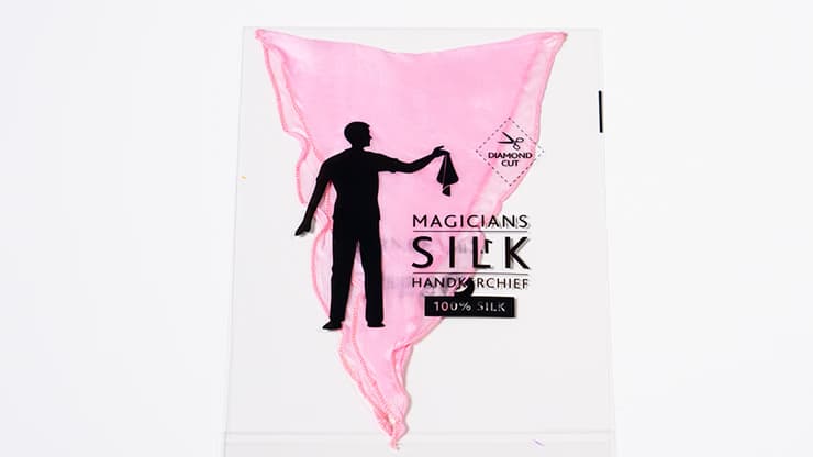 PRO SILK DIAMOND CUT PINK 18" by Murphy's Magic - magic trick