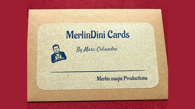 MerlinDini (Red) Cards by Marc Celiandre - magic trick