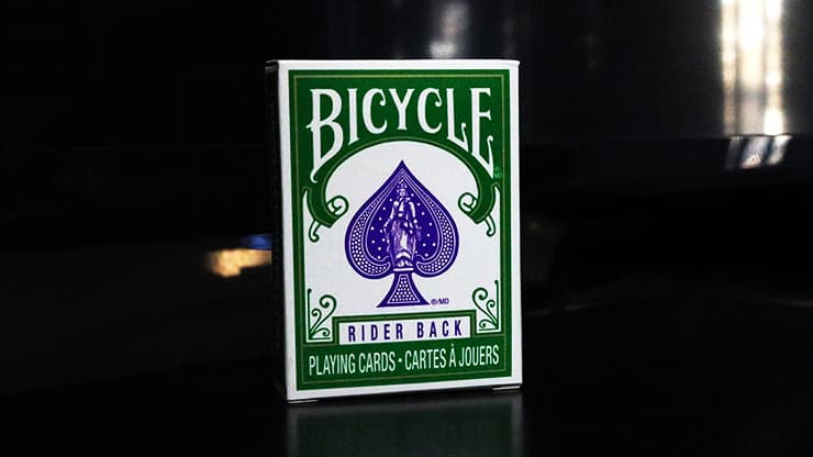 Mini Bicycle Cards (Green) - magic trick