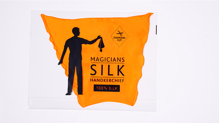 PRO SILK DIAMOND CUT ORANGE 18" by Murphy's Magic - magic trick