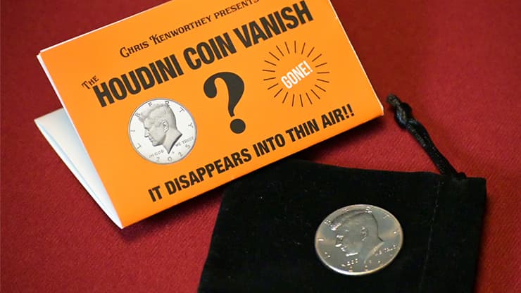 Houdini Coin Vanish by Chris Kenworthey - magic trick