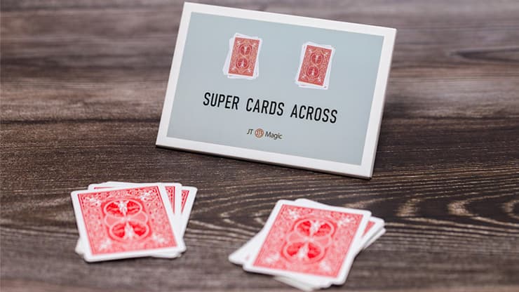 Super Cards Across (Red) by JT Magic - magic trick