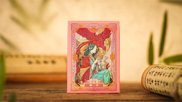 Ancient Relics Gem Playing Card by 52 Muse (Pink) - magic trick
