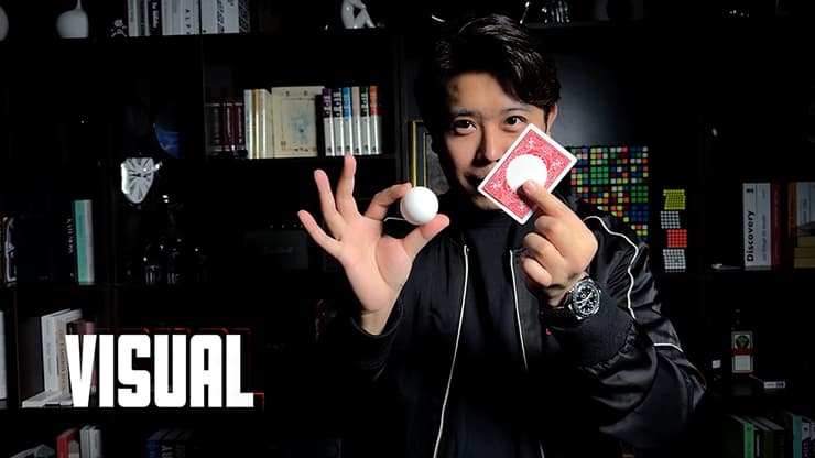 Ball on Card (Red) by Bond Lee & MS Magic - magic trick