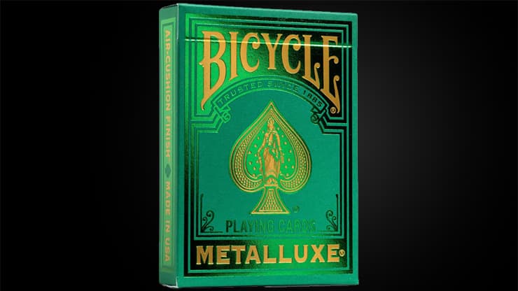Bicycle Metalluxe Green Playing Cards by US Playing Card Co. - magic trick