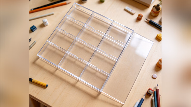 Plexiglass Card Case (12 Deck Case) by MS Magic - magic trick