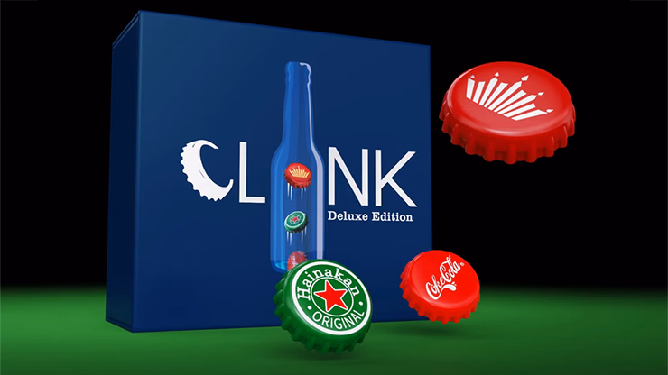 The Clink (Cap in Bottle) Set by Iarvel Magic and Wonder House (Heineken, Coke, and Budweiser) - magic trick