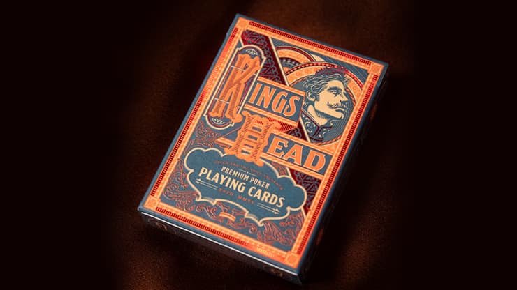 King's Head (Blue & Red) Playing Cards by Joker and the Thief - magic trick