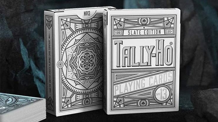 Slate Tally-Ho Playing Cards by Kings Wild Project - magic trick