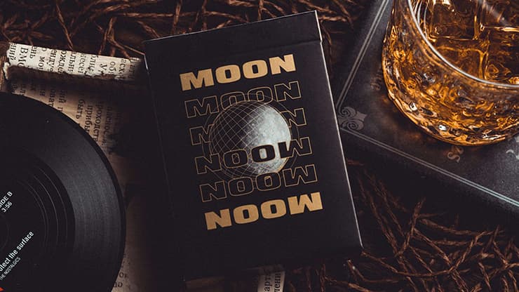 Moon (Black) Playing Cards - magic trick